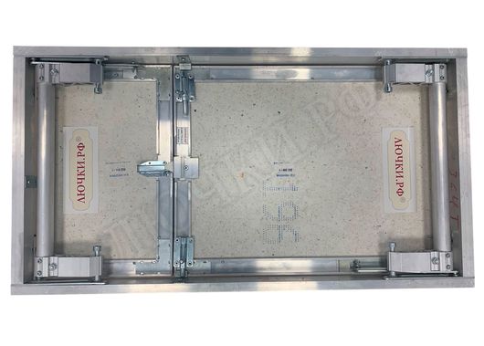 Люк под плитку Нажимной Секрет-Лайт 2 створки 1100*400 Люк под плитку Нажимной Секрет-Лайт 2 створки 1100*400