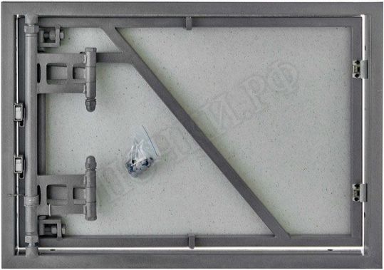 Люк под плитку Нажимной Железяка, 1 створка, 750*650 Люк под плитку Нажимной Железяка, 1 створка, 750*650