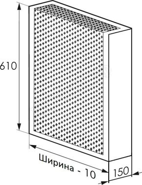Радиаторный экран с перфорацией Цветок Перфорированный верх 1090*610 Радиаторный экран с перфорацией Цветок Перфорированный верх 1090*610