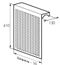 Радиаторный экран с перфорацией Цветок Перфорированный верх 1090*610 Радиаторный экран с перфорацией Цветок Перфорированный верх 1090*610